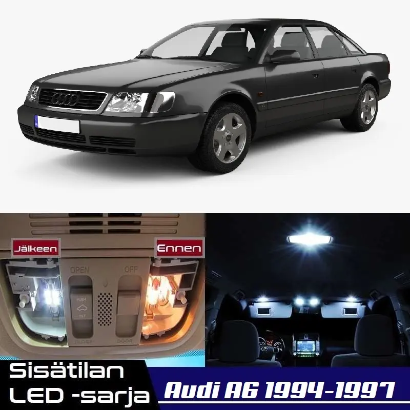 Audi A6 (C4) Sisätilan LED -sarja – 9 -osainen