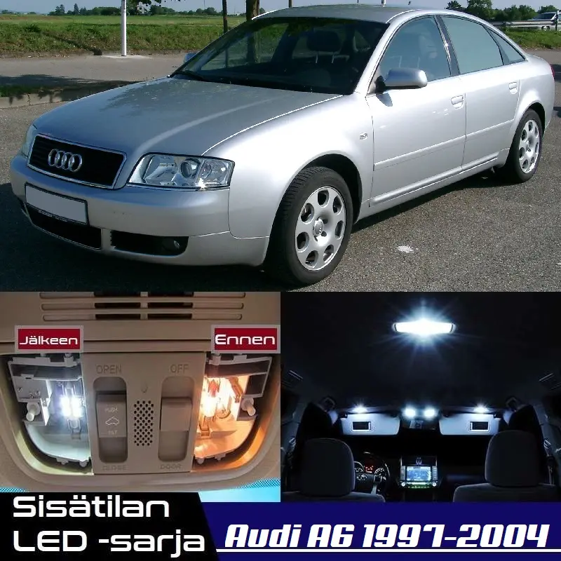 Audi A6 (C5) Sisätilan LED -sarja – 27 -osainen