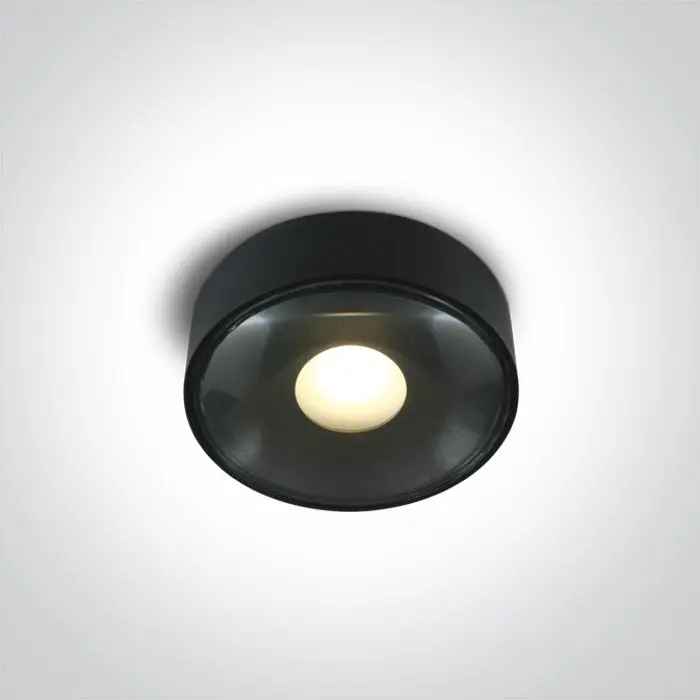 ONE Light Ceiling Light 6W 480lm 3000K CRI80 IP65 Black 67484/B/W