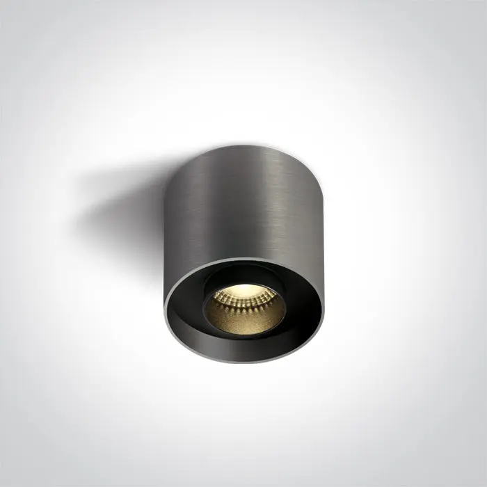 ONE Light Ceiling Light 8W 560 3000K CRI90 IP20 Metal Grey 12108D/MG/W