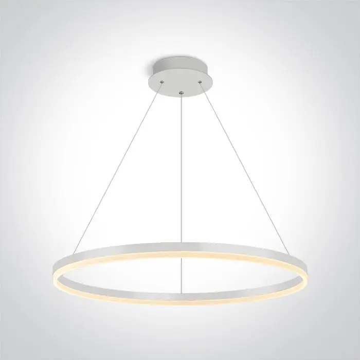 ONE Light Pendant Light 60W 6800lm 3000K CRI80 IP20 White 63144B/W/W