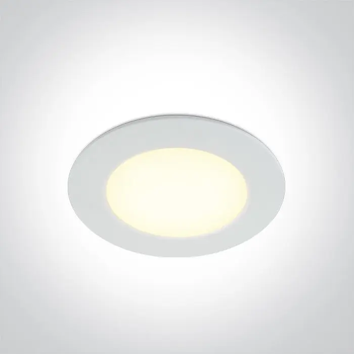 ONE Light Recessed LED Downlight 6W 570lm 3000K CRI80 IP65 10106P/W/W