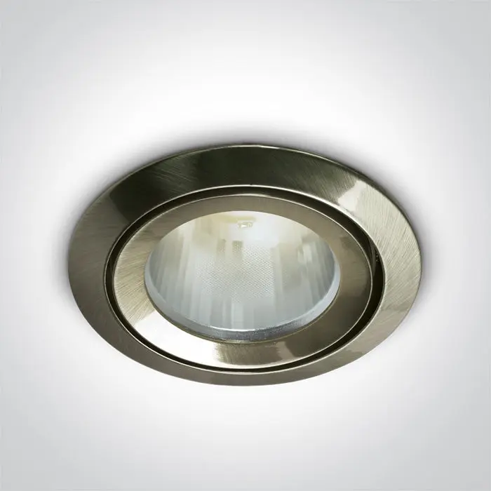 ONE Light Recessed LED Downlight GU5.3 50W IP43 Antique Brass 10105CJ/ABS/5