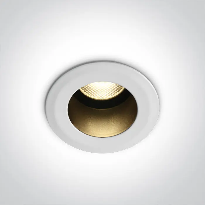 ONE Light Recessed Spot 550 3000K CRI90 IP65 White 10107DL/W/W
