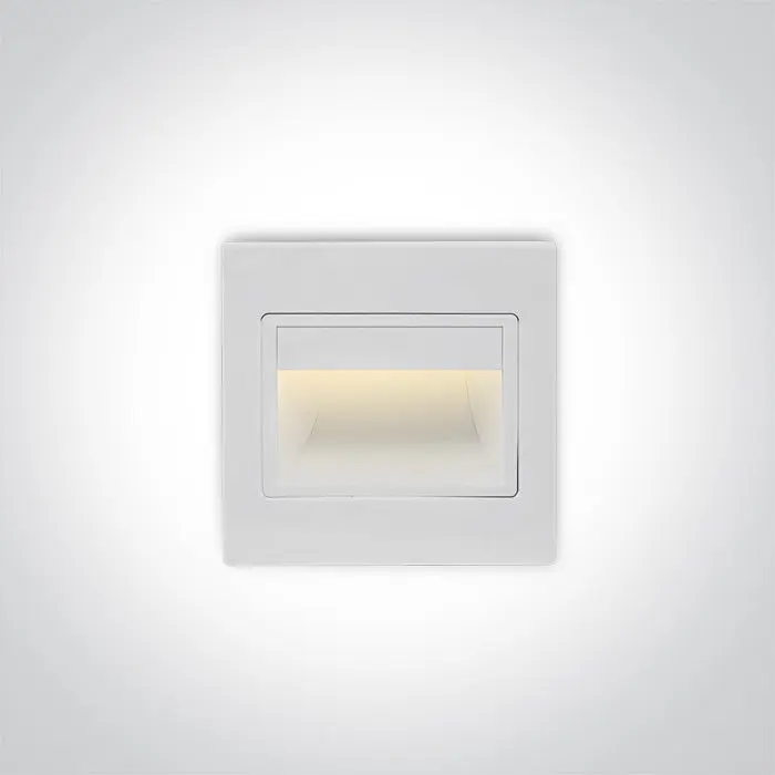 ONE Light Recessed Wall Light 1,5W 100lm 3000K IP20 White 68007/W/W
