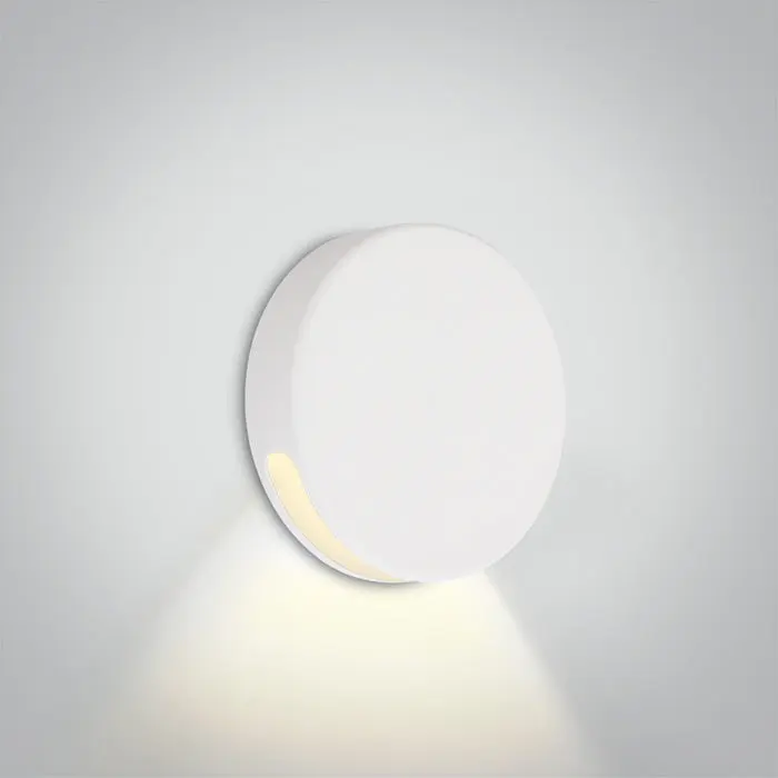 ONE Light Recessed Wall Light 2W 100lm 3000K CRI90 IP65 White 68074/W/W