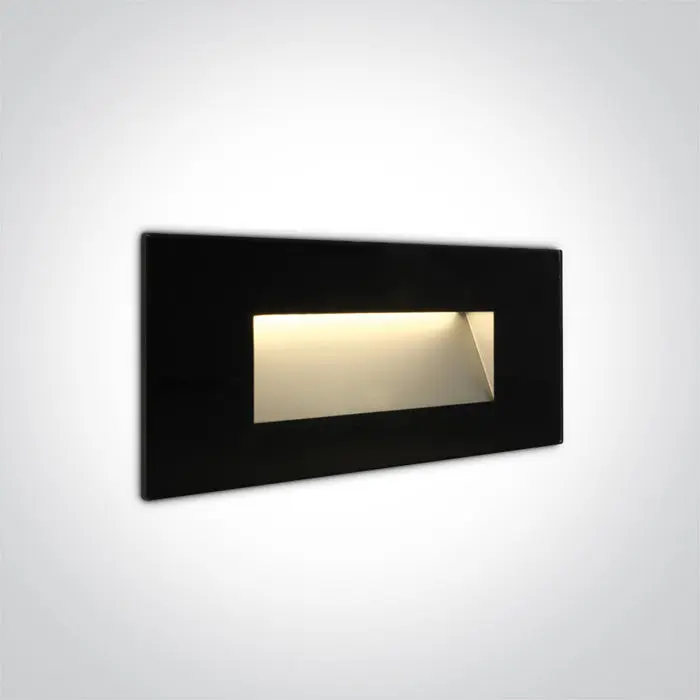 ONE Light Recessed Wall Light 4W 270lm 3000K CRI80 IP65 Black 68076A/B/W