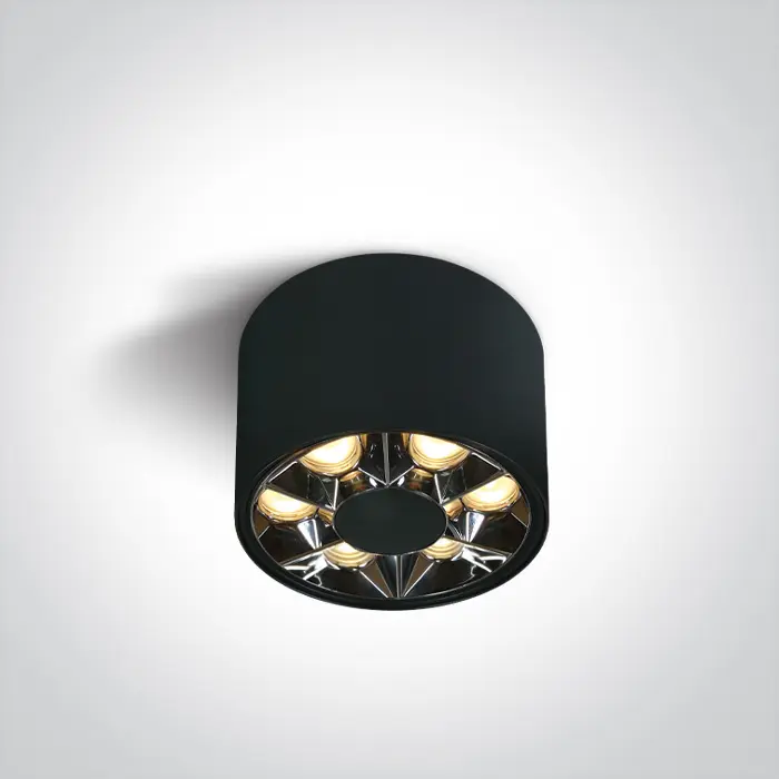 ONE Light Surface Spot 12106X/B/W BLACK LED 6W WW IP20 38deg 230V DARK LIGHT
