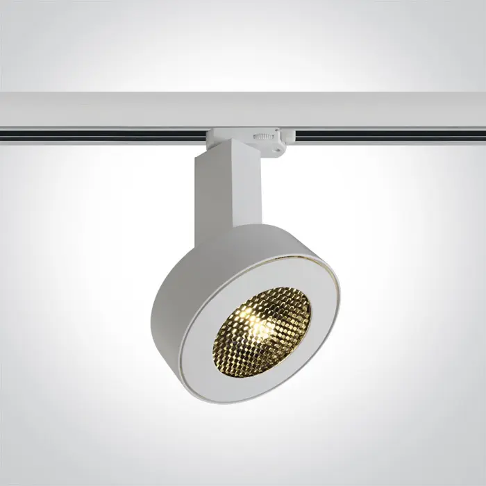 ONE Light Track Spot 65652T/W/C WHITE COB LED 30W CW TRACKSPOT HONEYCOMB 24deg 230V