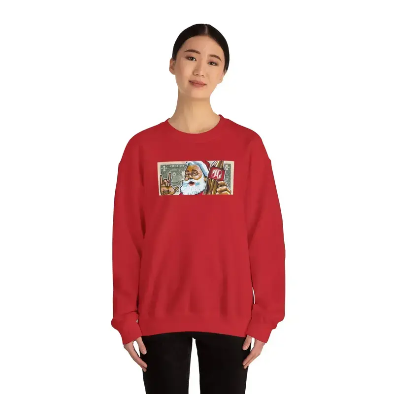 "SANTA DOLLAR" Collegepaita